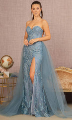 Shimmering Elegance: GLS by Gloria's GL3156 Embellished Gown