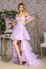 Captivating 2-in-1 Evening Gown: Transform from Cocktail to Elegance with GLS by Gloria GL3396