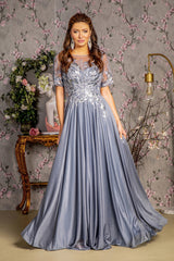 **GLS by Gloria: Captivating Illusion Evening Gown for Unforgettable Nights**
