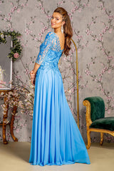 GLS by Gloria GL3445: Enchanting Illusion Evening Gown for Formal Occasions