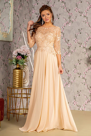 Enchanting Elegance: GLS by Gloria's Shimmering Formal Gown