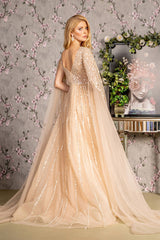 **Captivating Elegance: GLS by Gloria's Sequined Evening Gown**