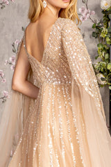 **GLS by Gloria: Captivating Evening Gown with Shimmering Sequins**