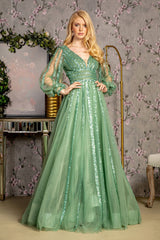 Captivating Elegance: GLS by Gloria GL3495 Evening Gown for Enchanting Occasions