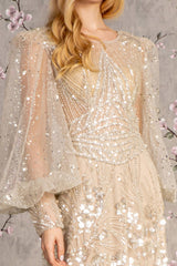 GLS by Gloria: The Captivating Illusion Evening Gown for Unforgettable Occasions