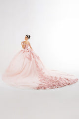 Off Shoulder Sweet 16 Embellished Ball Gown LK278