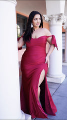 Mocha Satin Bridesmaid Gown by MQ1858