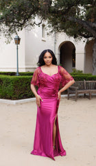 May Queen MQ2173 Sequin Lace Mermaid Gown