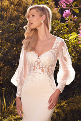 **Cinderella Divine A1079W: Embroidered Enchantment for Your Fairytale Wedding**