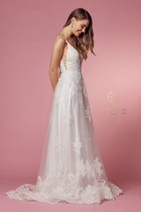 **Allure Bridal: Timeless Elegance with Intricate Lace and Shimmering Tulle Gown**