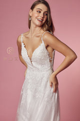 **Allure Bridal: Timeless Elegance with Intricate Lace and Shimmering Tulle Gown**