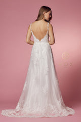 **Allure Bridal: Timeless Elegance with Intricate Lace and Shimmering Tulle Gown**
