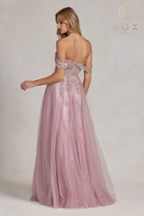 Nox Anabel's E1128: A Corset Bodice Gown for Timeless Elegance