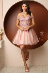 **Nox Anabel's Enchanting Corset-Boned Dress for Special Occasions**