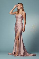 Nox Anabel T481: Captivating Chiffon Gown for Unforgettable Occasions