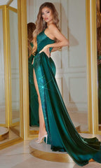Portia and Scarlett's Enchanting Embellished Satin Gown: Radiate Elegance at Every Occasion