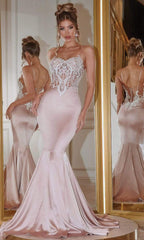 Portia and Scarlett: Enchanting Corseted Mermaid Gown for Unforgettable Occasions