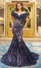 Captivating Curves: Portia and Scarlett's Feathery Mermaid Dress