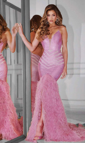 **Portia and Scarlett: Shimmering Sequined Mermaid Dress for Unforgettable Occasions**