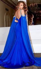 **Portia and Scarlett's Enchanting Off-Shoulder Jewel Gown for Unforgettable Occasions**