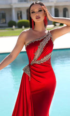 Portia and Scarlett's Shimmering Satin Gown: A Captivating Vision for Prom and Pageants