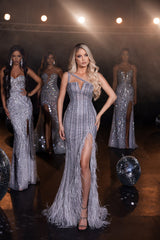 Enchanting Asymmetry: Portia and Scarlett's Captivating Gown for Unforgettable Moments