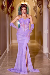 Portia and Scarlett's Enchanting Corset Sweetheart Gown: Captivating Lace and Allure
