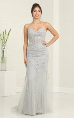 Royal Queen RQ8013 Strapless Corset Gown