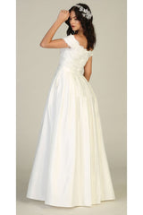 A-Line Bridal Classy Long Gown