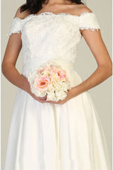 A-Line Bridal Classy Long Gown