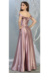 A-line Metallic Formal Unique Dress