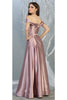 A-line Metallic Formal Unique Dress