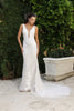 Bridal Dress Plunging Neck Mermaid Floral Gown By Royal Queen RQ8147 - Dress