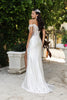 Bridal Dress Sleeveless Ruched High Slit Gown By Royal Queen RQ8183 - IVORY / 4 - Dress