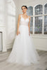 Bridal Dress V-Neck Sequin Wedding Gown By May Queen MQ2167 - Dress