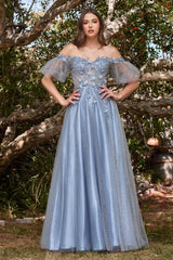 **Everlasting Glamour: Shimmering Tulle Gown for Enchanting Evenings**