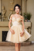 Cocktail Sweetheart Off The Shoulder A-Line Dress By May Queen MQ2159 - Dress