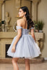 Cocktail Sweetheart Off The Shoulder A-Line Dress By May Queen MQ2159 - Dress