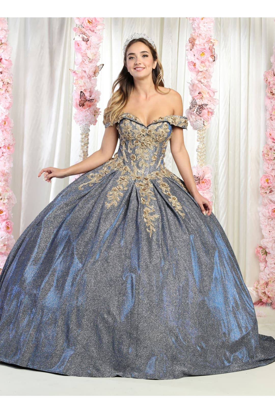 Embroidered Quinceanera Dress