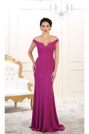Elegant Wedding Gown - Magenta / 12