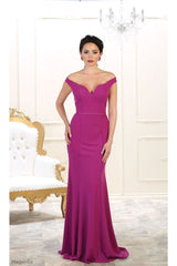 Elegant Wedding Gown - Magenta / 12
