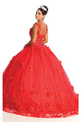 Floral Quinceañera Gown