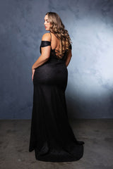 Formal Dress High Slit Ruched Evening Gown By May Queen MQ2115 - Dress