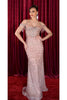 Formal Dress Long Sweetheart Sheath Gown By Royal Queen RQ8193 - ROSEGOLD / 4 - Dress