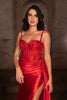 Formal Dress Spaghetti Straps Mermaid High Slit By May Queen MQ2111 - Dress