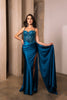 Formal Dress Spaghetti Straps Mermaid High Slit By May Queen MQ2111 - Dress