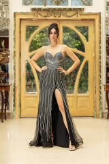 Formal Dress Sweetheart Beaded Sheath Gala Gown By Royal Queen RQ8169 - Dress