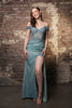 Formal Dress V-Neck Spaghetti Strap By May Queen MQ2142 - SAGE / 4 - Dress