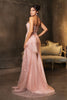 Formal dress with High Slit sheath Sweetheart Neck By May Queen MQ2072 - Dress