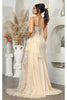 Formal dress with High Slit sheath Sweetheart Neck By May Queen MQ2072 - Dress
